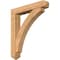 Ekena Millwork Thorton Arts and Crafts Smooth Bracket w/ Offset Brace, Western Red Cedar, 7 1/2"W x 42"D x 48"H BKT0806X42X48THR03SWR - alternate 1